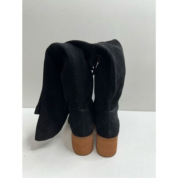 Kelsi Dagger Over the Knee Boots Womens Size 5.5 Black Suede Brooklyn Block Heel - Picture 8 of 12